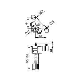Soklna nožica s tiplovima FENNEL / Crna