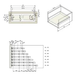 Metalbox RIEX 54 mm / Bijeli