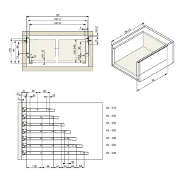 Metalbox RIEX 150 mm / Bijela
