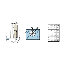 Zglobna spojnica za staklo CLIP 95° s podlogom i poklopcem / Sjajni krom
