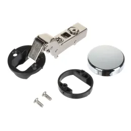 Umetak za staklo CLIP 95° s podloškom i pokrovom / Sjajni krom