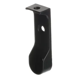 Oválni krajnik za štap za vješanje - gornja montaža / Crna mat