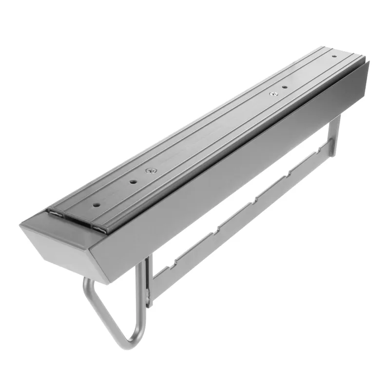 Izvlačna vješalica za odjeću s ublaživačem VIBER / Tamno siva