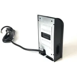 Interijer utičnica BORN FRENCH 2 x 230 V + 2 x USB / Crna mat