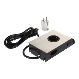 Unutarnja utičnica BORN SCHUKO 2 x 230 V + 2 x USB / Nehrđajući čelik