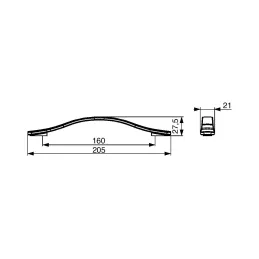 Ručka NICOLA / Matirano zlatna