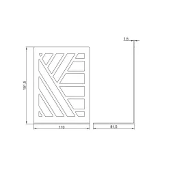 Držač za knjige GEO / Crna mat završna obrada