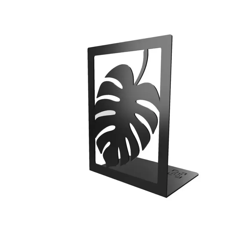 Držač za knjige LEAF / Crna mat