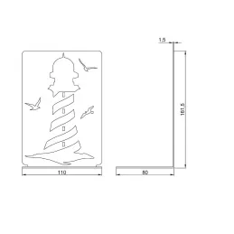 Držač za knjige BEACON / Crna mat