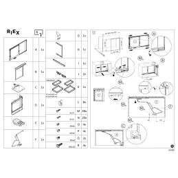 Kutni mehanizam s punim dnom MAGICO / Tamno siva