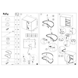 Karusel MAGICO 180° puno dno / Tamno siva
