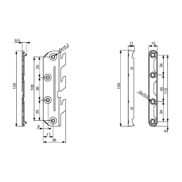 Set spojnih elemenata za krevet 130 / set