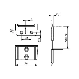 Okov za centralnu potporu kreveta