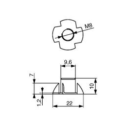 Matica za udaranje / Nikl - 10 kom