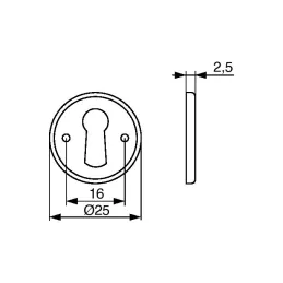 Ukrasna pločica za ključ LONCA / Staro mesing