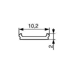 Poklop za LED profil ORPHA / Prozirna