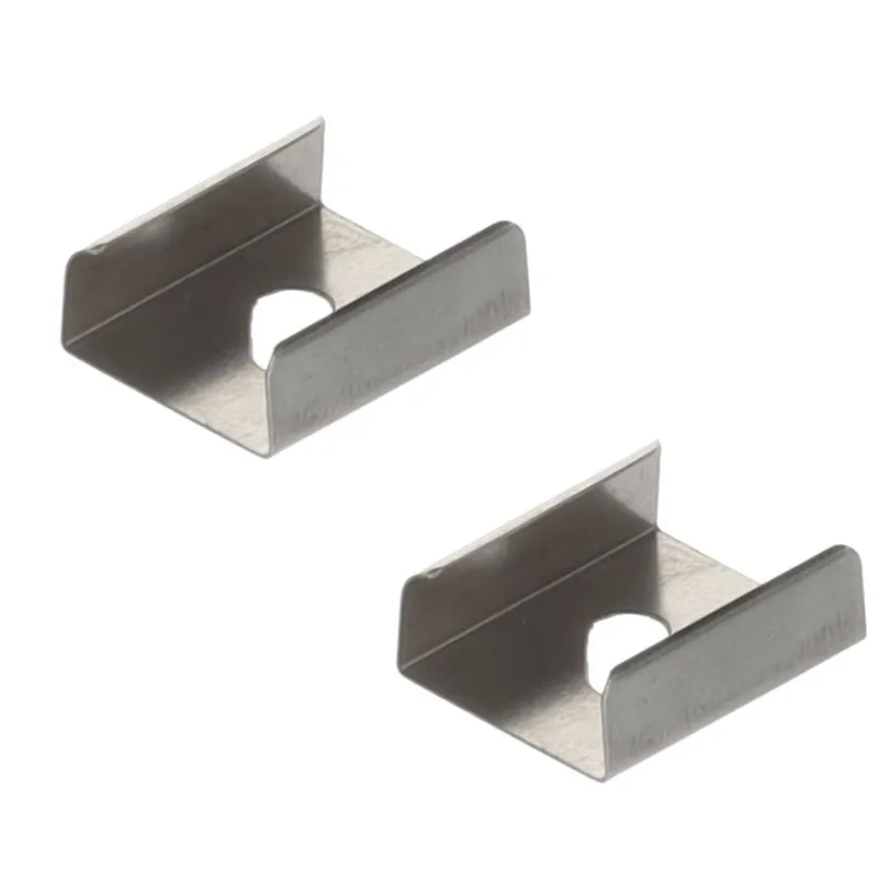 Pričvršćivač profila za LED rasvjetu ORPHA - par / Nehrđajući čelik