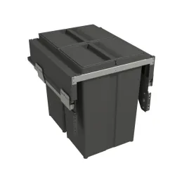 Klizno smeće - 450mm - 2x29L s držačima vrata / Antracit