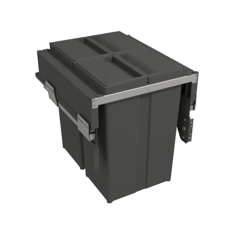 Klizno smeće - 450mm - 2x29L s držačima vrata / Antracit