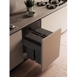 Izvlačni kantu za smeće STAR 600mm - 2x40L s držačima za vrata / Antracit