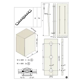 Sustav za izravnavanje protiv savijanja vrata FIXER / Crna