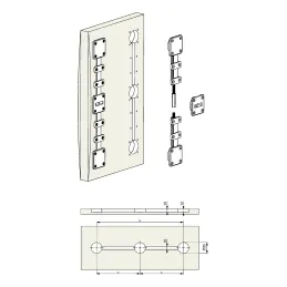 Sustav za izravnavanje protiv savijanja vrata FIXER / Bijela