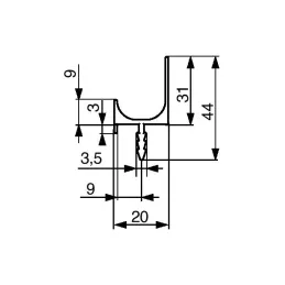 Profil za glodanje JAMES / Nehrđajući čelik