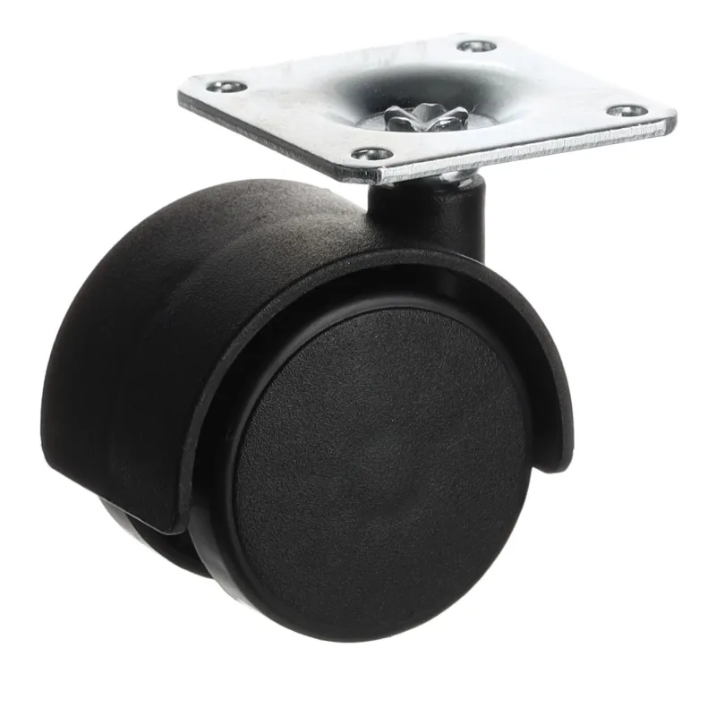 Namještajni kotačić crni - bez kočnice