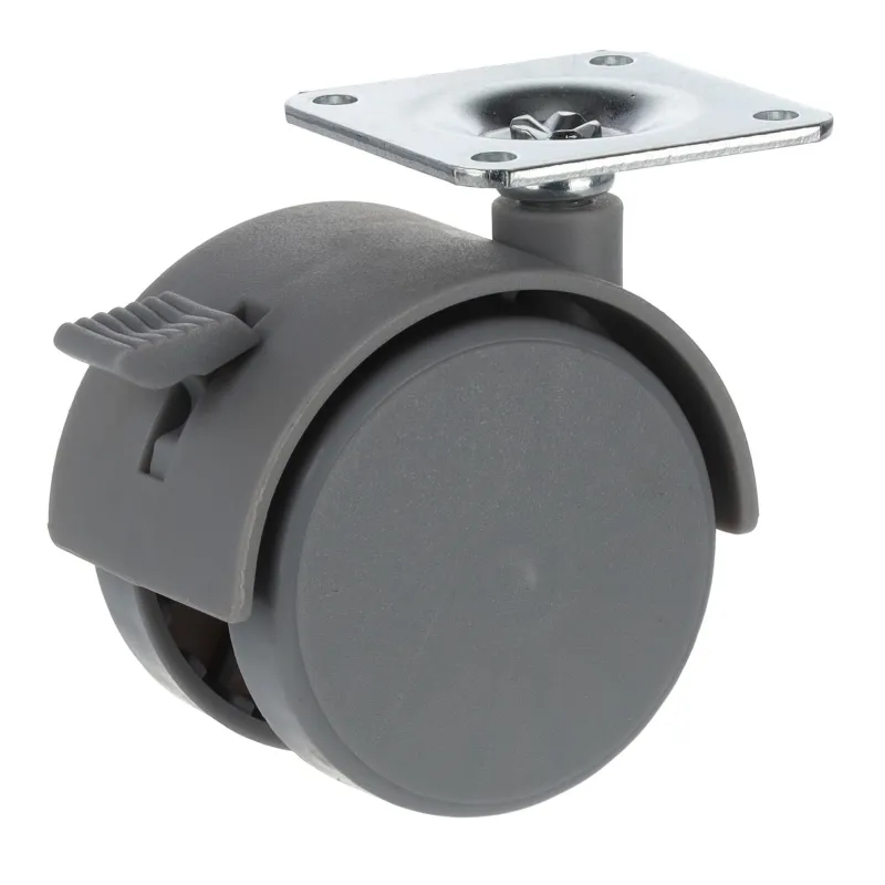 Namještajski kotačić CLASSIC s kočnicom / Siva