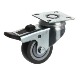 Okretni kotačić 50 mm s kočnicom / Siva