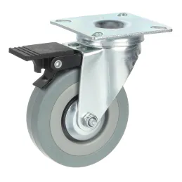 Namještajni kotačić ALLAN s kočnicom 75 mm / Siva