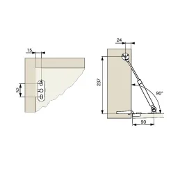 Sklopni plinski klip / Bijeli
