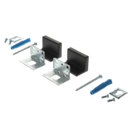 Okov za ovjes ormarića s poklopcem - bočno montiranje / Crna