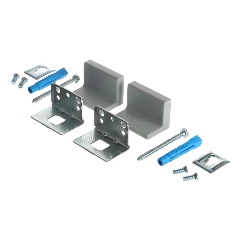 Oprema za vješanje ormarića s poklopcem - bočna montaža / Siva