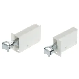 Okov za vješanje kabineta na tračnicu - Bijela / par