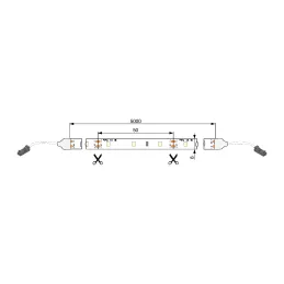 LED traka VIRTUAL IP20, 6W/m 60LED - 5 metara