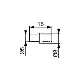 Staklena polica s brtvom / 100 kom