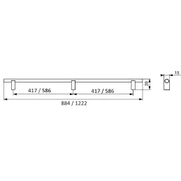 Úchytka GUANA / Bijela mat