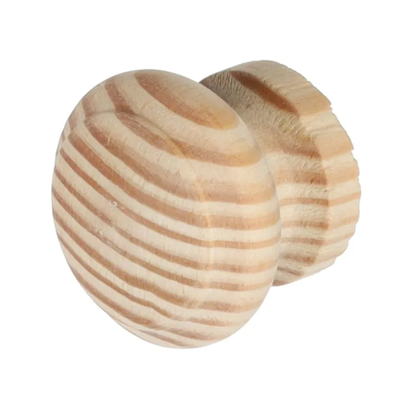 Drvena ručkica knop VILLA / Nelakirani bor