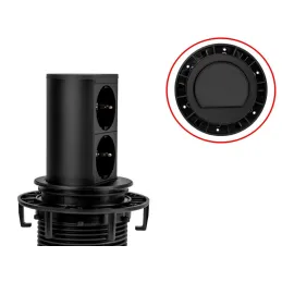 Izvlačna električna utičnica Elevator 2x230V SCHUKO / Crna mat