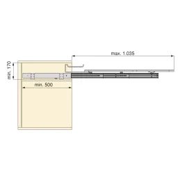 Izvlačna daska za glačanje EXLUSIV IRON / Crna
