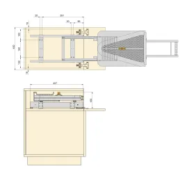 Izvlačna daska za glačanje EXLUSIV IRON / Crna