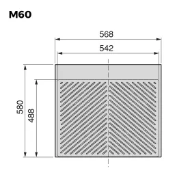 Plastična zaštitna podloga za ormarić SINK / Antracit