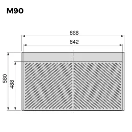 Plastična zaštitna podloga za ormarić SINK / Antracit