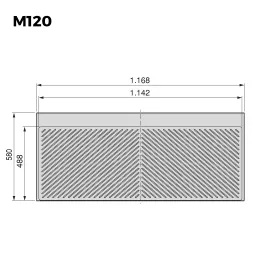 Plastična zaštitna podloga za ormarić SINK / Antracit