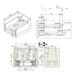 Kuhinjska kutija - INTERBOX Premium 16 - 116 mm / Bijela