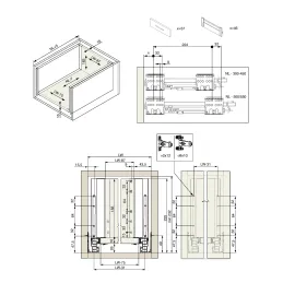 Kuhinjska kutija - INTERBOX Premium 16 - 199 mm / Antracit