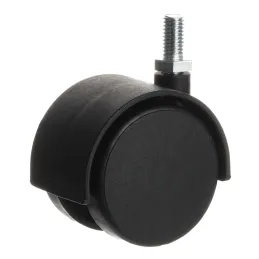 Namještajski kotačić crni s vijkom CHAIR - bez kočnice / 50 mm