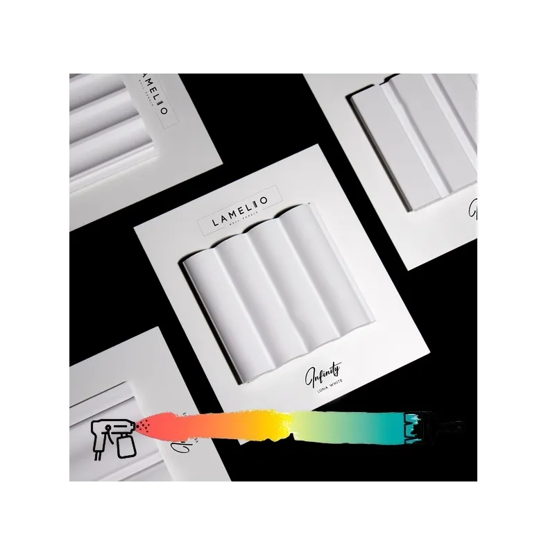 Lamelasti dekorativni profil INFINITY LUNA / Bijela