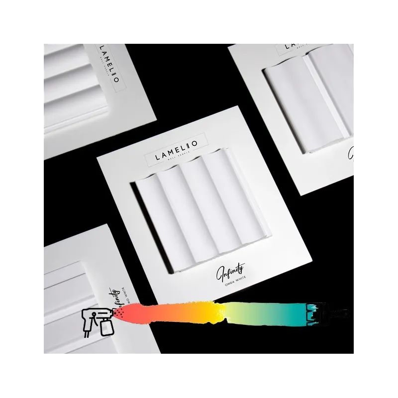 Lamelni dekorativni profil INFINITY ONDO / Bijela